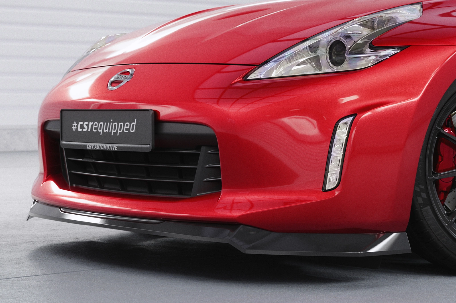 Voorspoiler Nissan 370Z (Z34) Glans Zwart – CSR Design