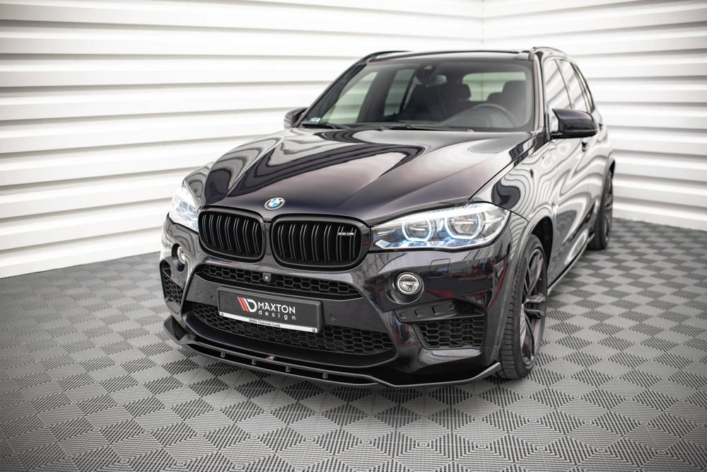 Voorspoiler V.2 BMW X5M F85 / X6M F86 Maxton Glans Zwart