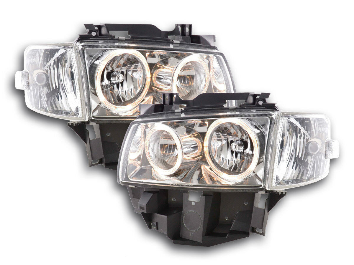 Faros Bus T4 Angel Eyes cromo