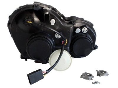 Faros Mercedes W203 Angel Eyes cromo