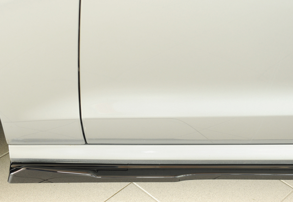 Zijskirts Audi A6 (4G/C7): 11.10-08 glans zwart