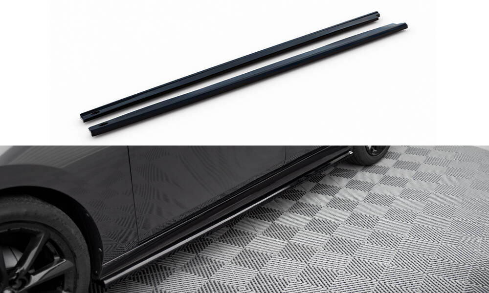 Zijskirts Mazda 3 Mk4 Maxton Glans Zwart