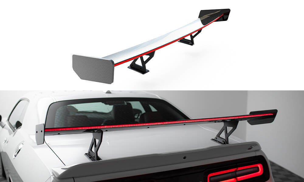 Carbon Spoiler + LED Dodge Challenger MK3