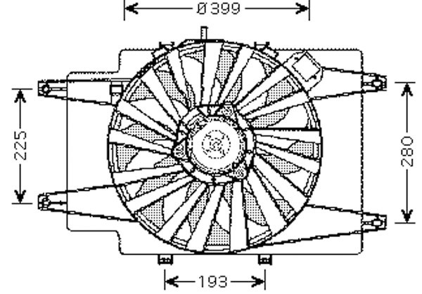 ELEKTROLUF. COMPLEET ALFA ROMEO 147 00->> 2.0I-16V M +/-AC
