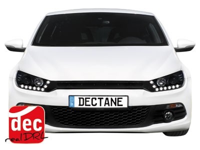Headlights VW Scirocco lll 08- Devil Eyes Dlite LED Black