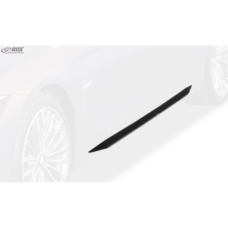 Sideskirts 'Slim'  BMW 4-Serie F32/F33/F36 (ABS zwart glanzend)