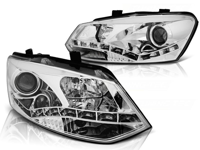 Faros VW Polo 6R 10-.. Dayline Los ojos del Diablo cromo