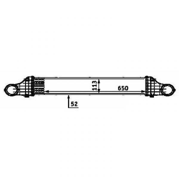Intercooler W211 02-05 E 200/E 220 CDI