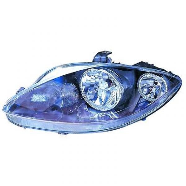 Koplamp links ALTEA. 04-09 TYC H1+H7