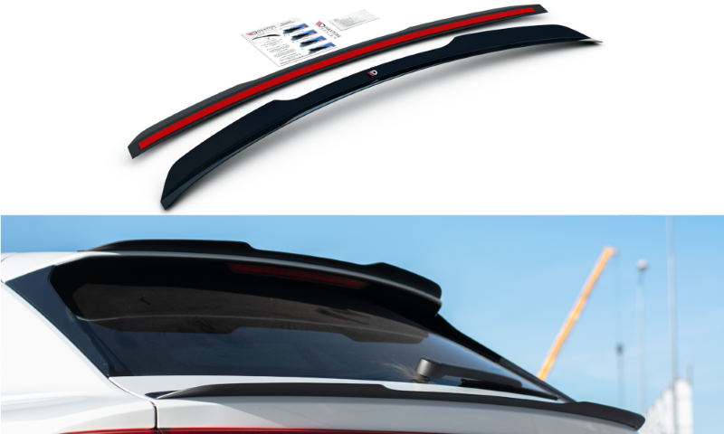 Spoiler Audi Q8 S-Line / SQ8 Maxton Glans Zwart