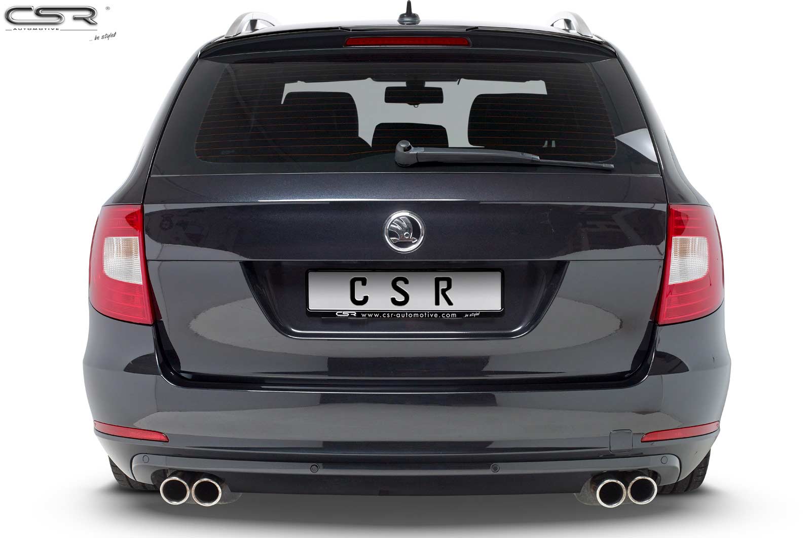 Achterspoiler Skoda Superb II (Typ 3T) Kombi (2008–2015) Glans Zwart – CSR Automotive
