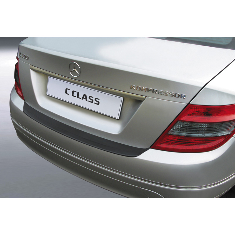 ABS Achterbumper beschermlijst  Mercedes C-Klasse W204 Sedan 2007-2011 Zwart