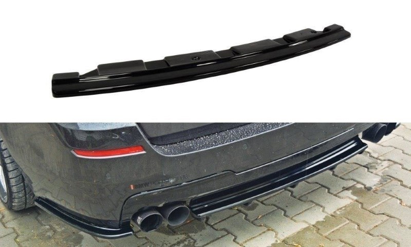 Centrale Achterspoiler BMW 5 F11 M-PACK - Zonder verticale bars (past op twee dubbele uitlaatuiteind