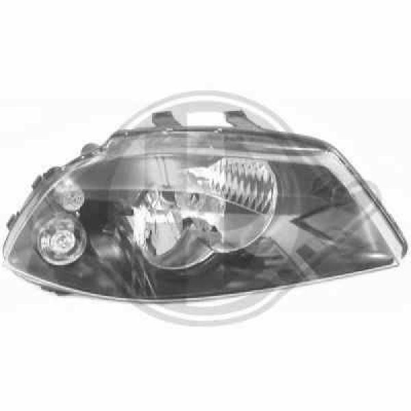 Koplamp links IBIZA 06-08 VALEO H7+H3