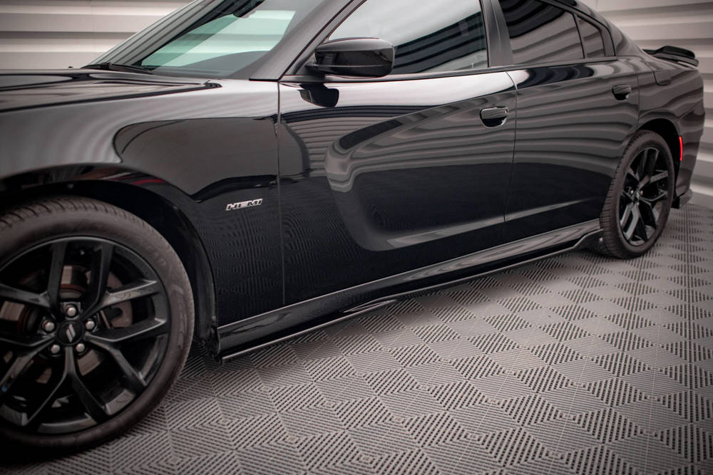 Zijskirts Dodge Charger SRT MK7 FL Maxton Glans Zwart