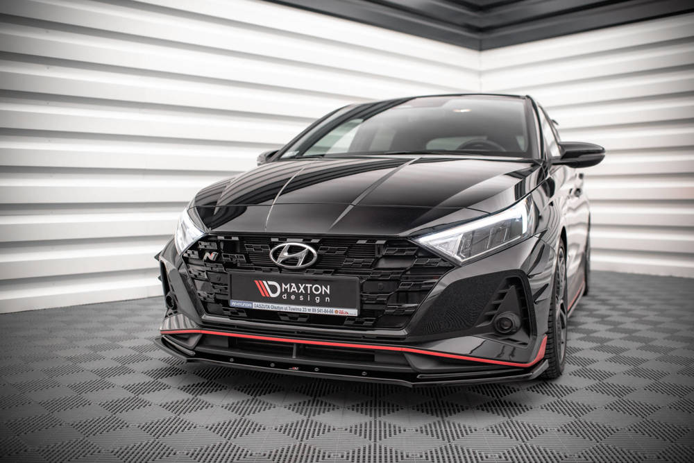 Voorspoiler V.1 Hyundai I20 N Mk3 Glans Zwart