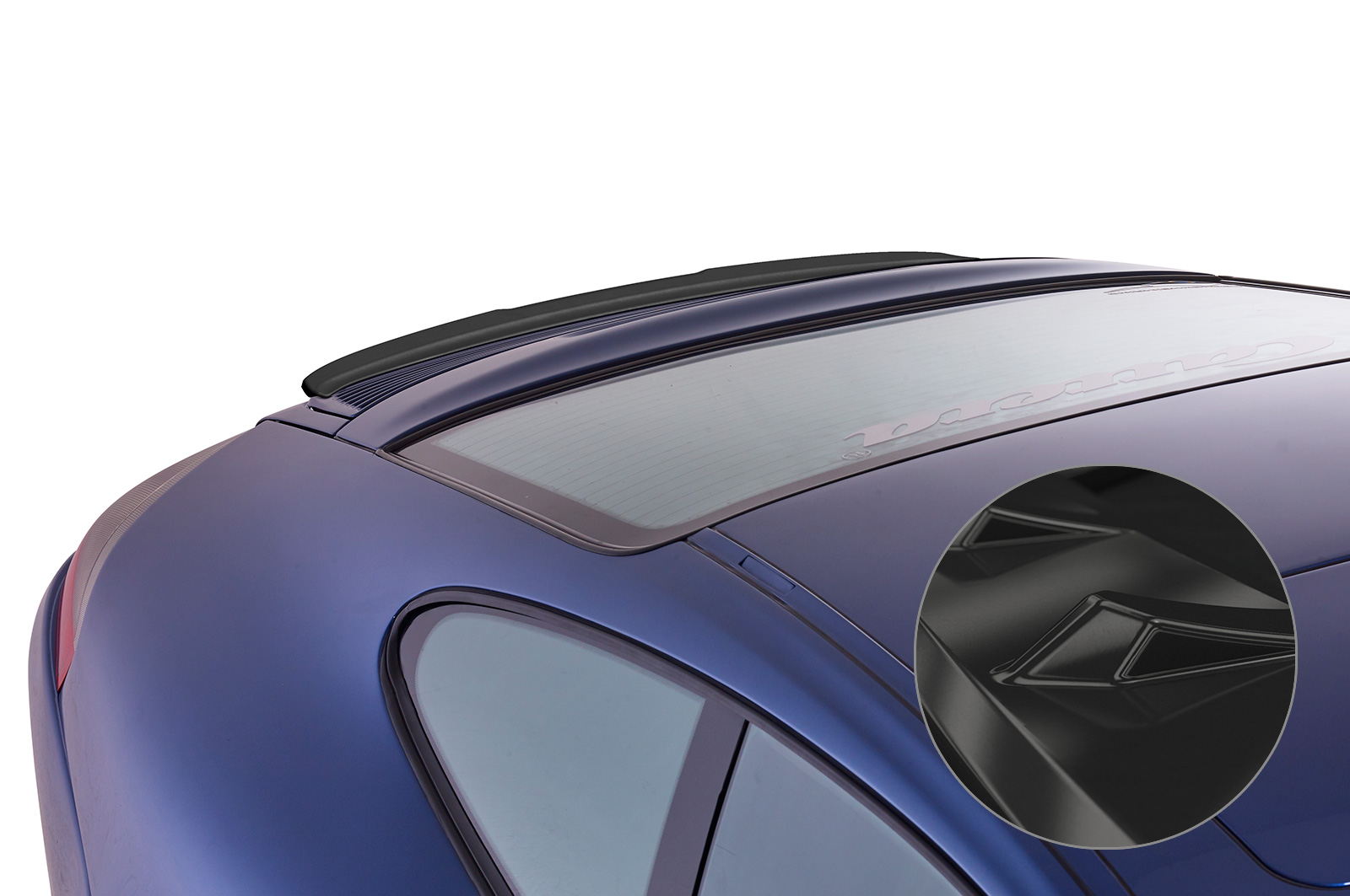 Spoiler Porsche 911/996 CSR glans Zwart