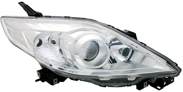 Koplamp rechts MAZDA 5. 08->> H7+HB3/Chroom
