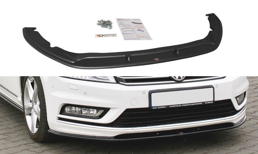 Voorspoiler VW Passat B7 R-Line Glans Zwart