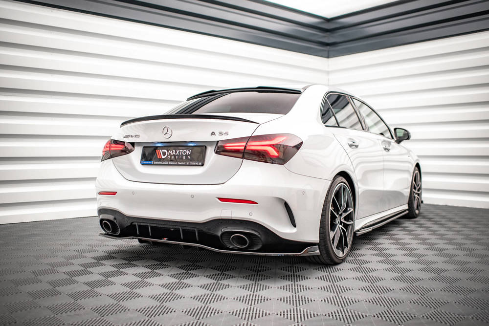 Diffuser V.2 A35 Mercedes A Klasse W177 A35 AMG Glans Zwart