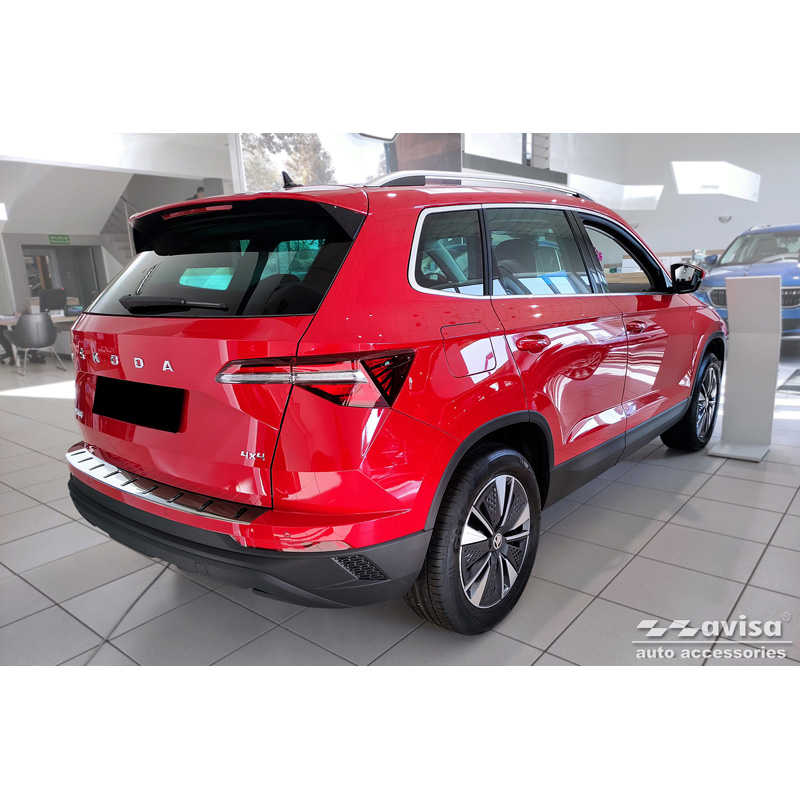 RVS Achterbumperprotector  Skoda Karoq (NU7) Facelift incl. Sportline 2022- 'STRONG EDITION'