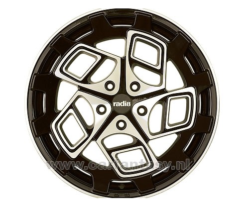 RADI8 CM9 8.5/9.5x18 5x112 40 Black / Machine Face 66,6 Velgen