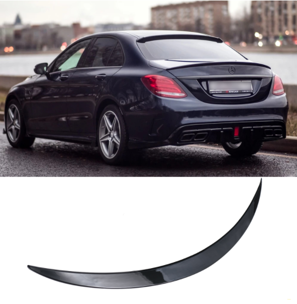 Spoiler Mercedes C-Klasse W205 Sedan Glans Zwart