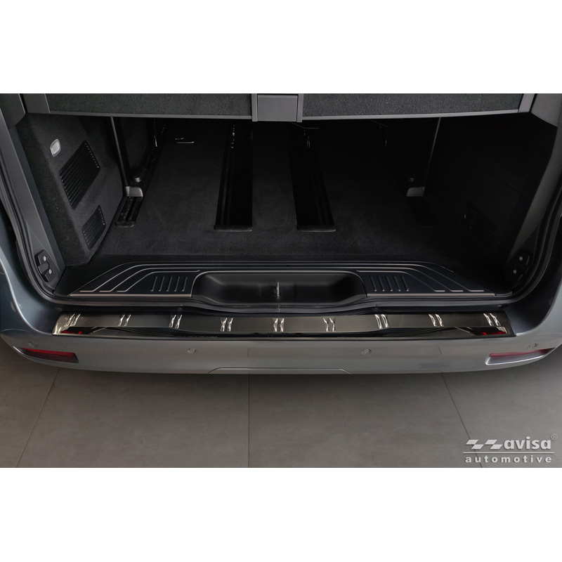 Avisa Zwart RVS Achterbumperprotector  Mercedes Vito III & V-Klasse (W447) 2014- 'Shadow Premium'