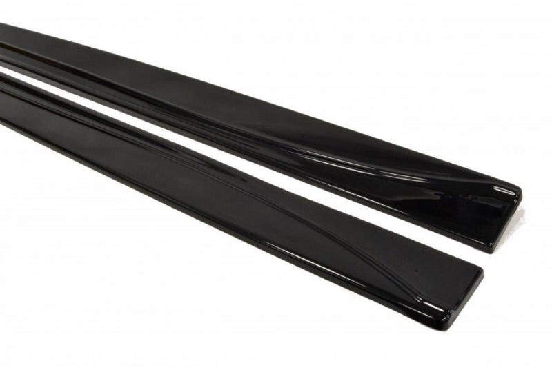 Zijskirts Diffusers JAGUAR XF X250 (FACELIFT) Glanzend Zwart