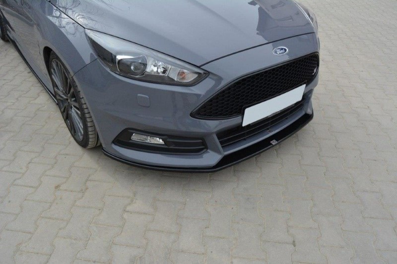 Voorspoiler Ford Focus ST Mk3 FL V.2 Glanzend Zwart