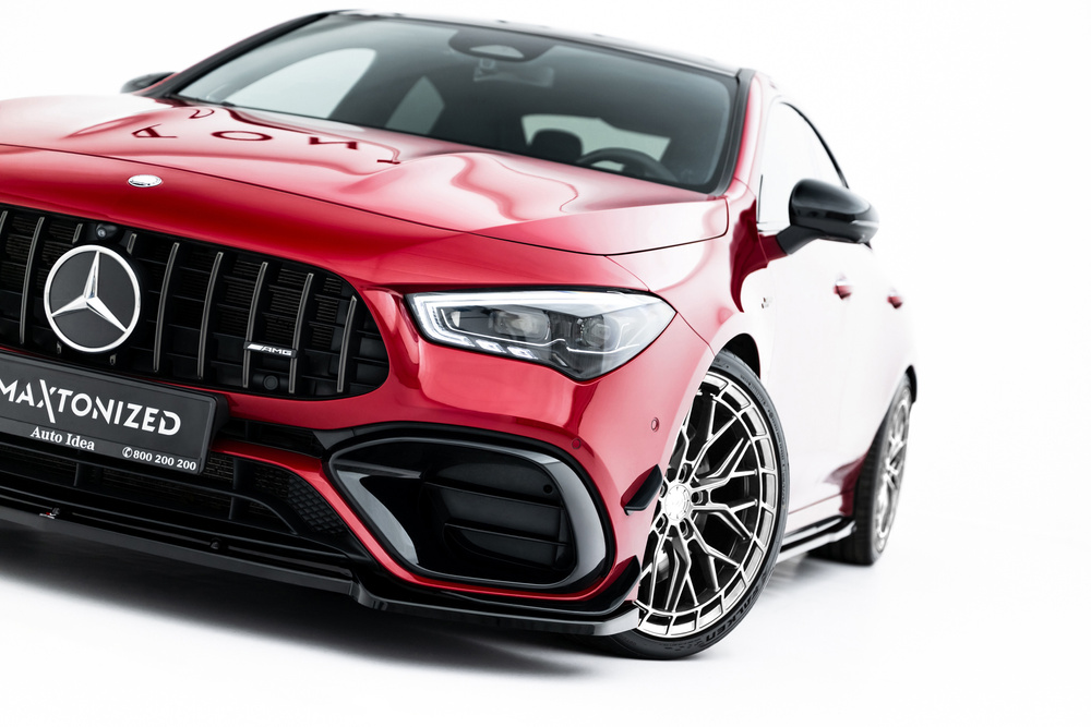 Voorspoiler Mercedes-AMG CLA 45 Aero C118 V.5 Maxton Glans Zwart