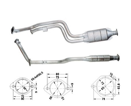 Mercedes C280 2799 cc 145 Kw / 197 cv W202 / T202 Magnaflow CAT