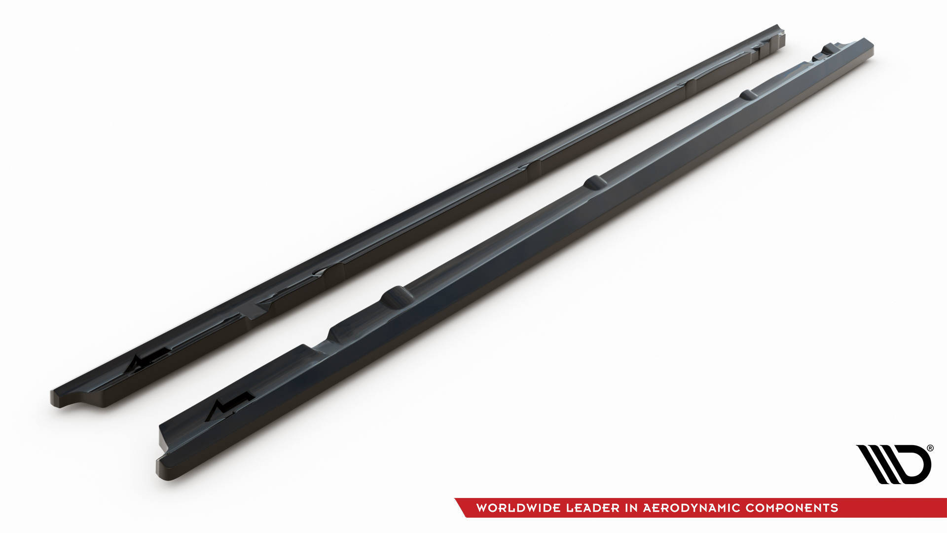 Bodykit Mercedes-Benz C AMG-Line Sedan / Estate W205 Facelift / S205 Facelift Maxton Glanzend zwart