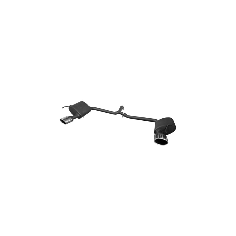 Dubbele Sportuitlaat  Mercedes C-Klasse W204 Sedan C200 1.8 135kW 2007-2014 120x80mm