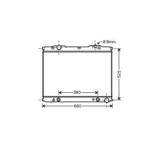 Radiator SORENTO 02->> 470x640x18 2.5D/2.4/3.5 V6 +/-AC