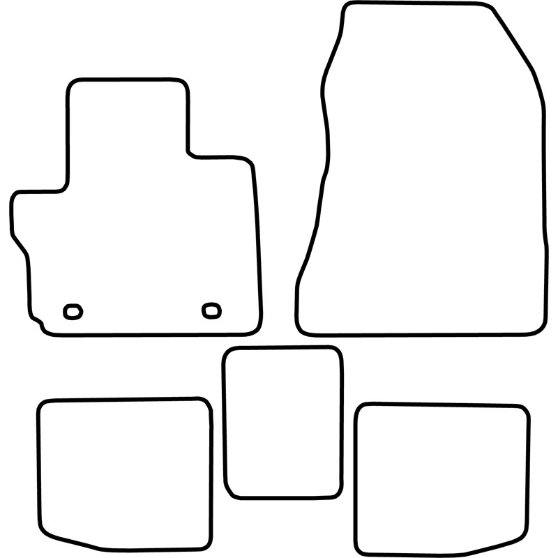Automatten Velours  Toyota iQ 2009-