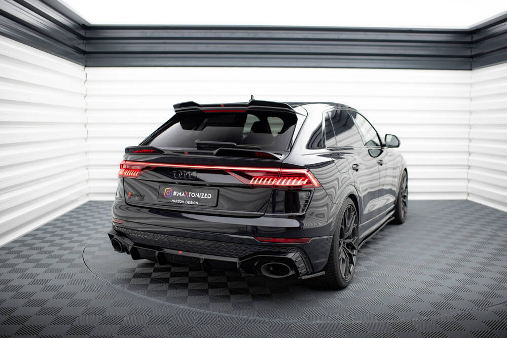 Spoiler Audi Q8 S-Line / SQ8 / RSQ8 Maxton Glans Zwart