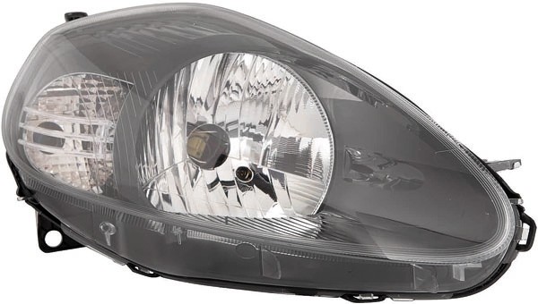 Koplamp rechts GRANDE PUNTO 11/08-09 HELDERGLAS/ZWART H4