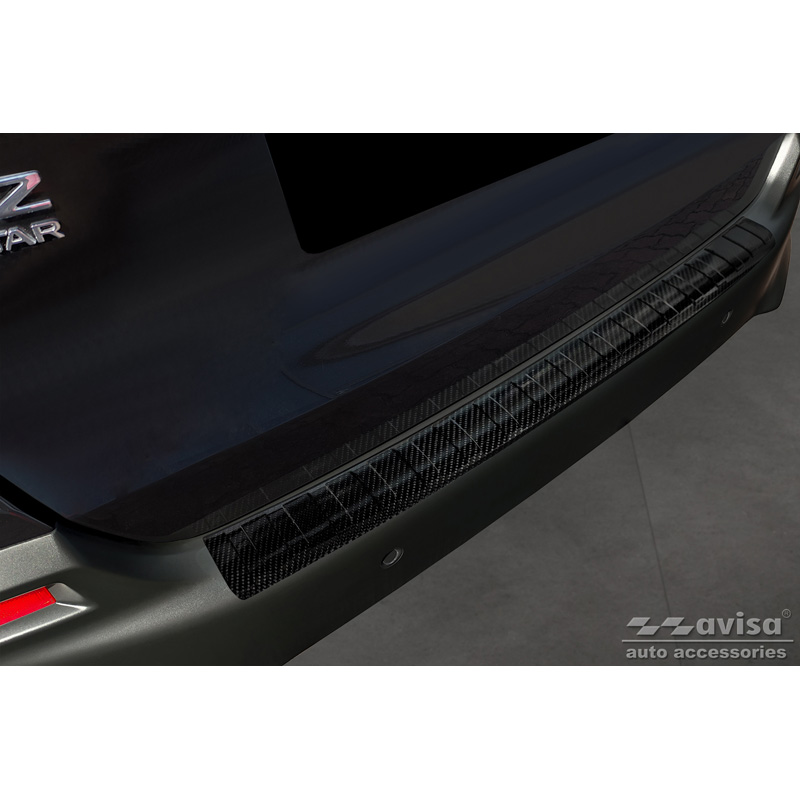 Echt 3D Carbon Achterbumperprotector  Honda Jazz Crosstar Hybrid 2020- 'Ribs'
