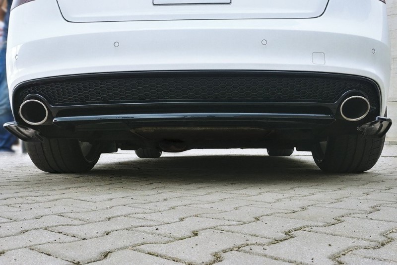 Centrale Achterspoiler Audi A5 S-Line 8T FL Coupe / Sportback (zonder verticale bar) Glanzend Zwart