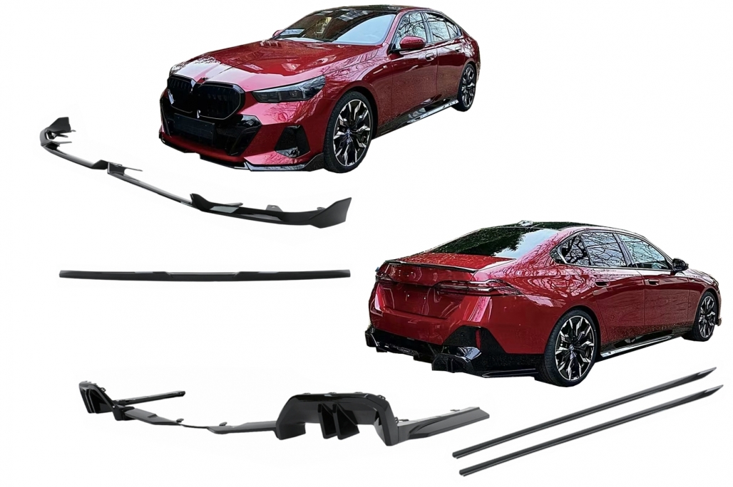 Bodykit BMW 5 G60 M-pack Black Knight Design Glans Zwart