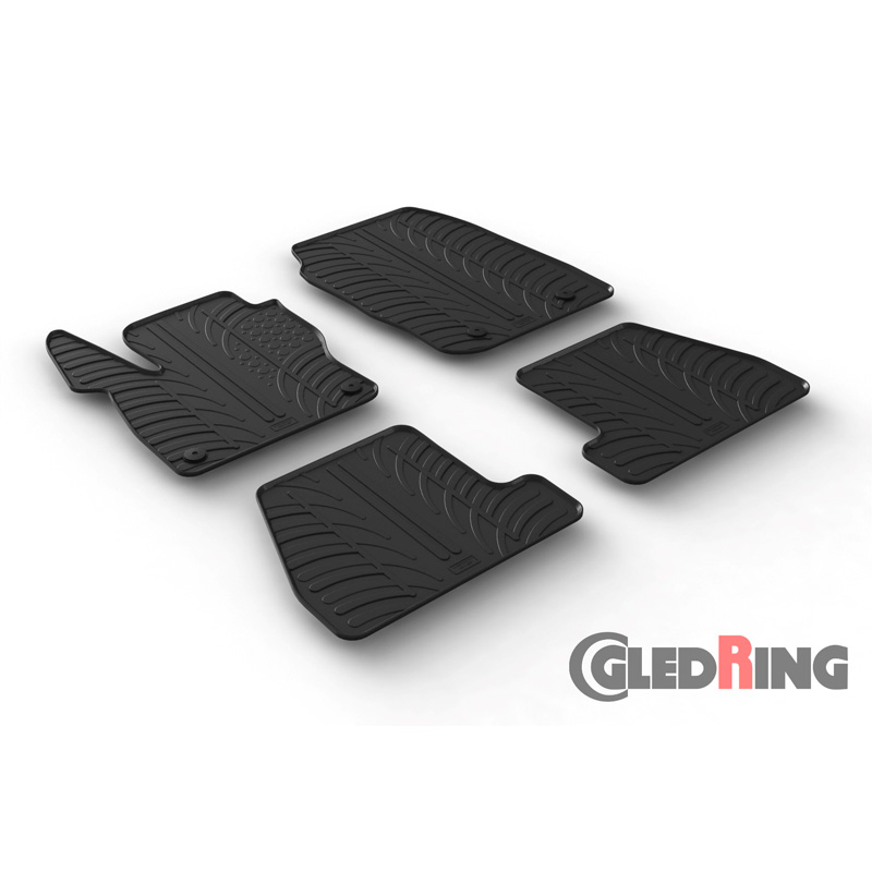 Rubbermatten Ford Focus 3/5 deurs + ST 2015- (T profiel 4-delig