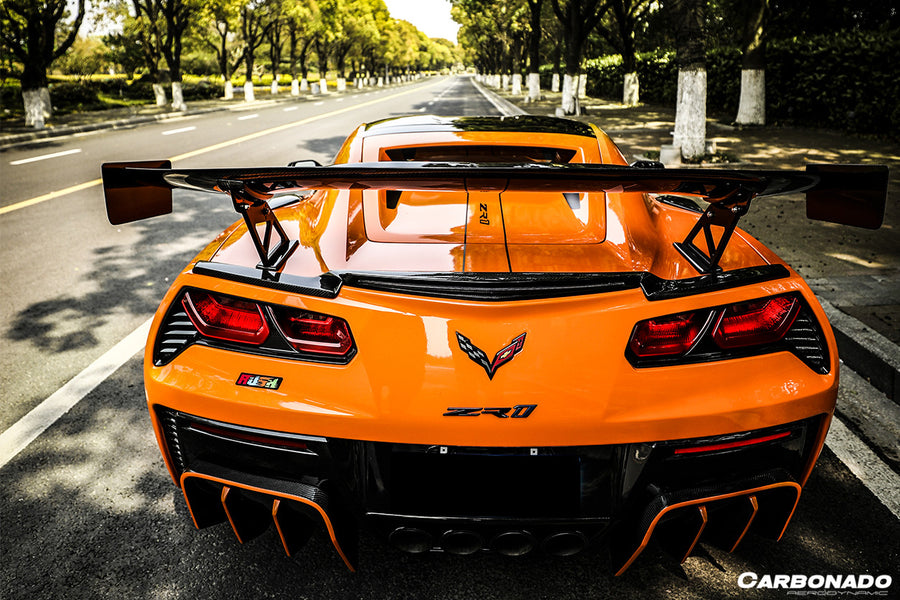 Corvette C7 Z06 Grandsport AR Style Carbon Fiber Spoiler Lip 2013-2019