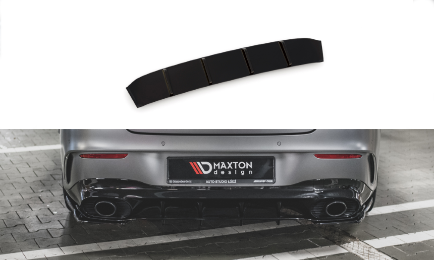 Diffuser Mercedes AMG CLA 35/45 C118 Maxton Design glans zwart