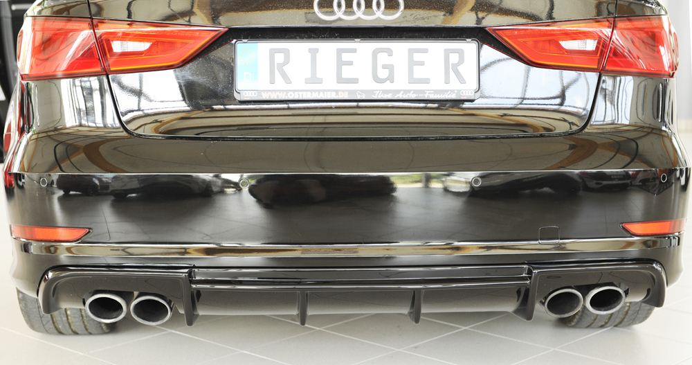 Achter Skirt Audi A3 8V 12-16 S-line Rieger ABS