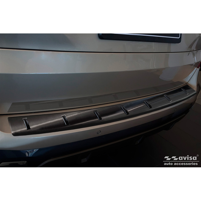 Zwart RVS Achterbumperprotector  BMW X5 (G05) M-Sport 2018- 'STRONG EDITION'