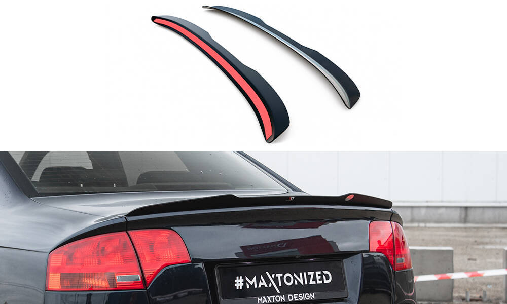 Spoiler Audi RS4 B7 Maxton Glans Zwart