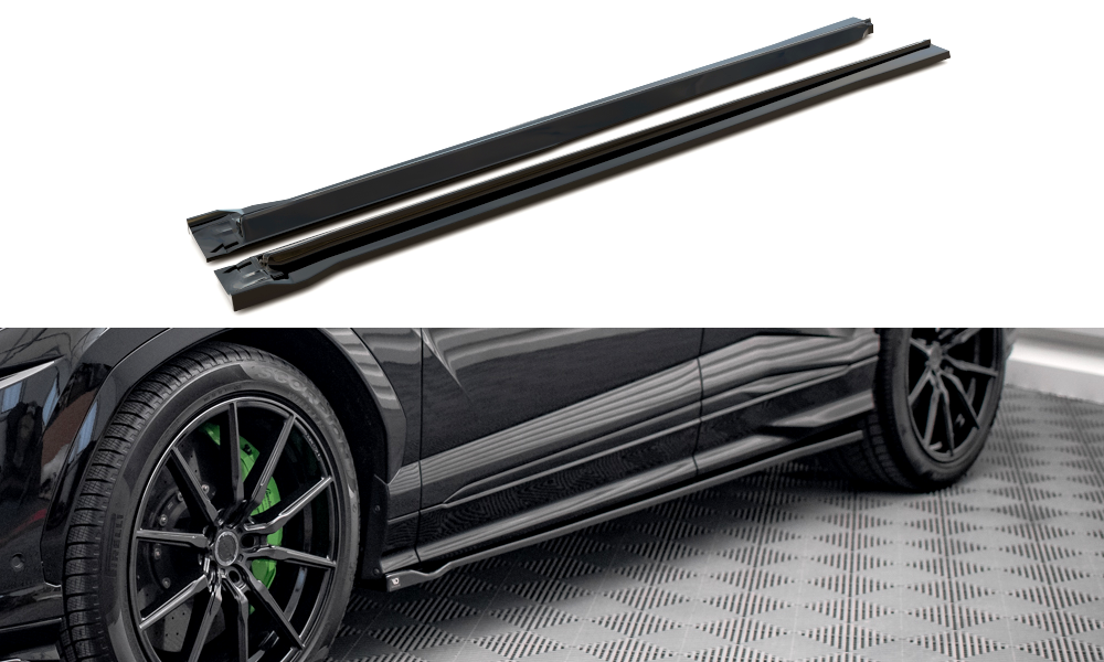 Zijskirts Lamborghini Urus Maxton Glans Zwart