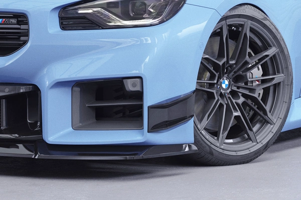 Performance Flaps Glanzend Zwart BMW M2 G87 Coupé – CSR Automotive Racing Canards met ABE