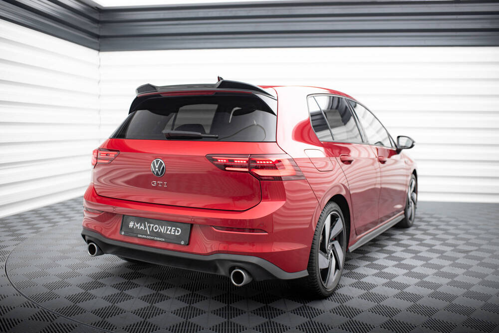 Spoiler Volkswagen Golf 8 GTI / GTD / GTE / R / R-line Maxton Glans Zwart